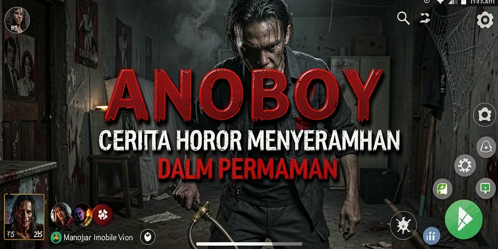 Gameplay ANOBOY yang penuh ketegangan dan kengerian.