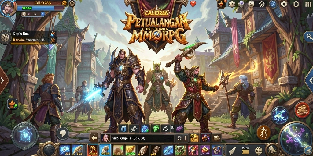 Screenshot utama CALO288 menampilkan aksi seru dalam pertempuran MMORPG.