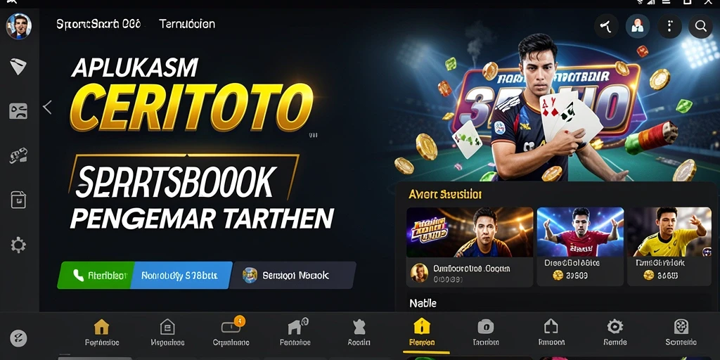 Tampilan antarmuka yang menarik dan interaktif dari CERITOTO.