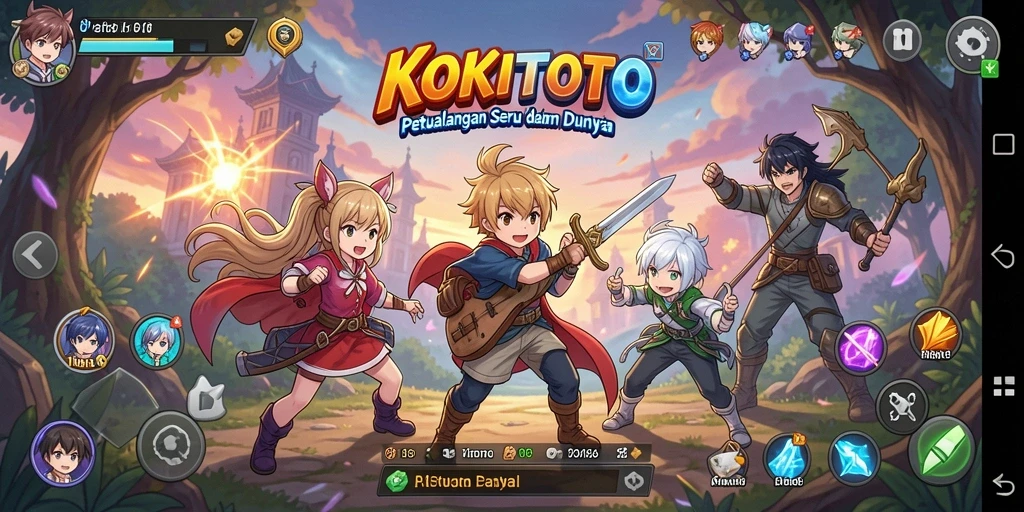 Gameplay seru dan karakter Anime yang menarik di KOKITOTO.