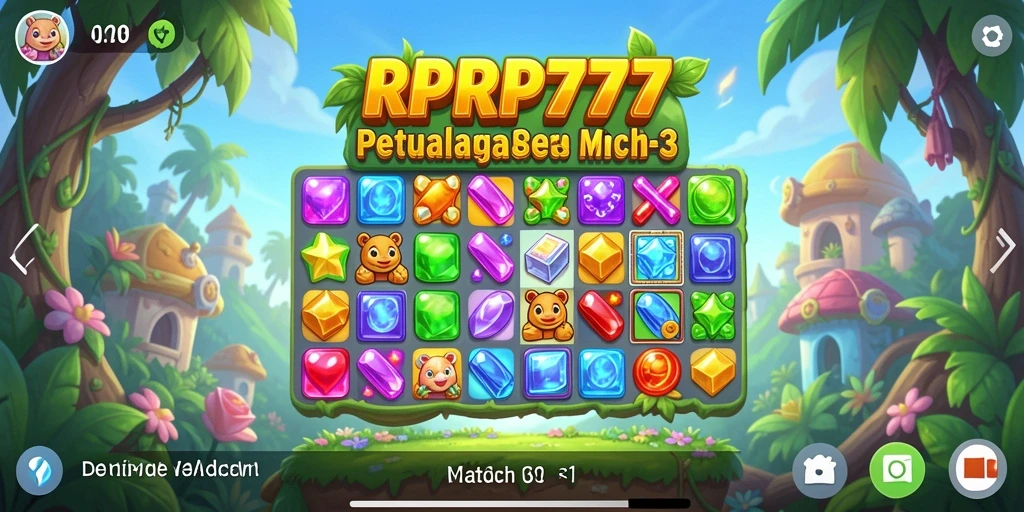 Tampilan gameplay seru RPRP777 yang penuh warna.