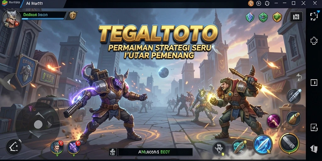 Screenshot utama TEGALTOTO menampilkan gameplay strategi yang intens.