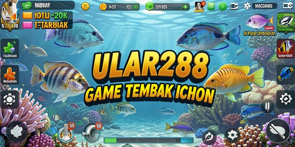 Screenshot ULAR288 menunjukkan gameplay seru Tembak Ikan yang mengasyikkan.
