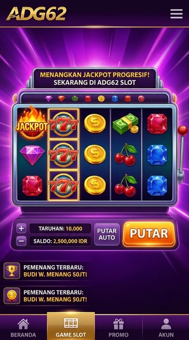 Tampilan aplikasi adg62 yang sederhana dan jelas.